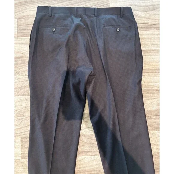 Ralph Ralph Lauren Mens 40x29 Gray Pleated Dress Pants Trousers Washable - Picture 2 of 6